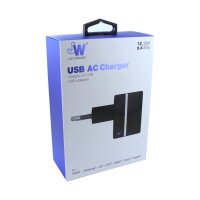 JW JUST WIRELESS Schnell-Ladegerät - 2.4Amper - Schwarz