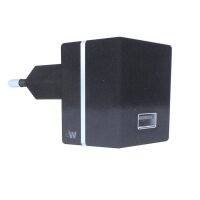 JW JUST WIRELESS Schnell-Ladegerät - 2.4Amper - Schwarz