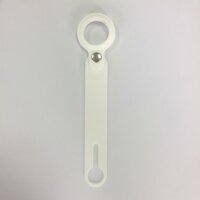 Cyoo Case für Apple AirTag - Silikon Schutzhülle / Anhänger - Weiss
