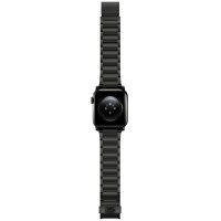 Nomad Strap Stainless Steel V2 Armband for Apple Watch 42/44/45/49 mm - Graphite black (Black)