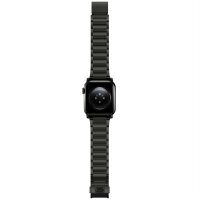 Nomad Strap Stainless Steel V2 Armband for Apple Watch 42/44/45/49 mm - Graphite black (Black)