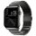 Nomad Strap Stainless Steel V2 Armband for Apple Watch 42/44/45/49 mm - Graphite black (Black)