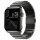 Nomad Strap Stainless Steel V2 Armband for Apple Watch 42/44/45/49 mm - Graphite black (Black)