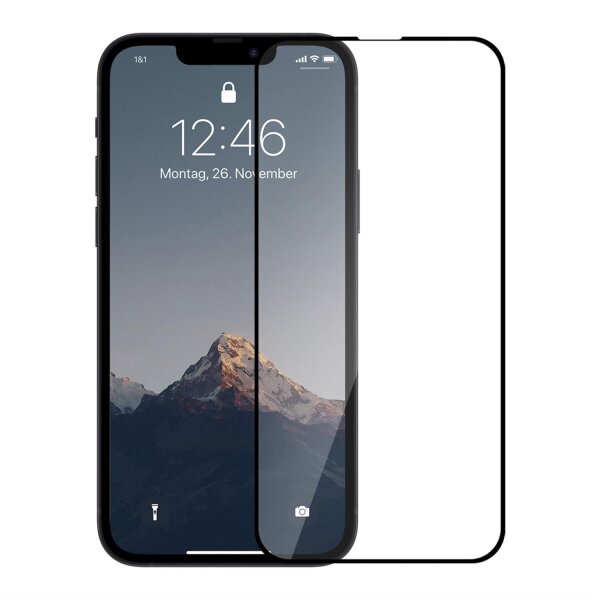 Woodcessories 3D Premium  Tempered Glass für iPhone 13 Pro Max - Schwarz