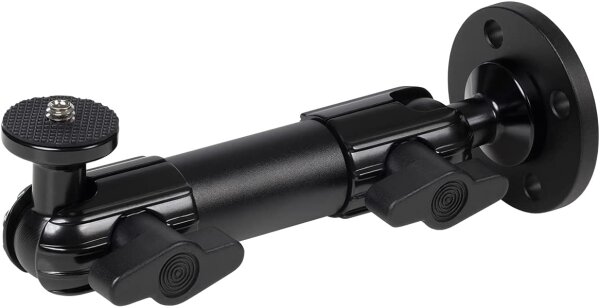 Elgato Wall Mount Wandhalterung mit Gelenkarm für Kameras, Beleuchtung - Schwarz