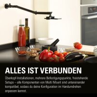 Elgato Wall Mount Wandhalterung mit Gelenkarm für Kameras, Beleuchtung - Schwarz