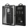 AMG Debossed Lines Hard Cover Leder Schutz Hülle für iPhone 13 mini (5.4) - Schwarz