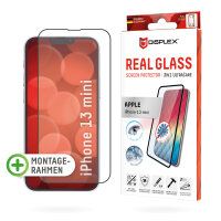 DISPLEX 3in1 UltraCare Panzerglas (10H) mit Eco-Montagerahmen für Apple iPhone 13 mini