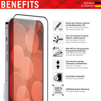DISPLEX 3in1 UltraCare Panzerglas (10H) mit Eco-Montagerahmen für Apple iPhone 13 Pro Max