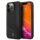 Mercedes Leather Perforated Area Hardcase Leder Hülle für Apple iPhone 13 Mini - Schwarz