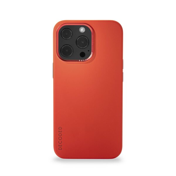 Decoded Silicone Backcover für iPhone 13 Pro Max - Brick Red