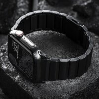 Nomad Strap Titanium V2 für Apple Watch 42/44/45/49 mm - Schwarz