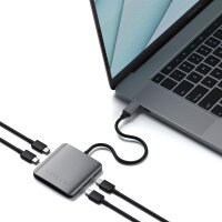 Satechi Aluminum 4 Port USB-C Hub - space gray