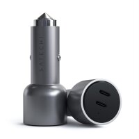 Satechi 40W Dual USB-C PD Car Charger KFZ Ladegerät - space gray