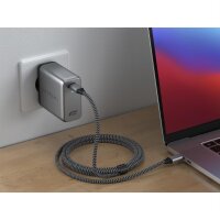 Satechi 100W USB-C PD GaN Wall Charger - space gray