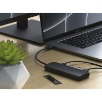 Satechi USB-C Hybrid Multiport Adapter mit SSD Enclosure - Grau