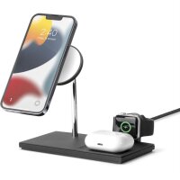 Native Union Snap Magnetic 3-in-1 Magsafe Charger - Schwarz
