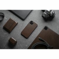 Nomad Leather Skin Rustic Brown für iPhone 13 Pro Max