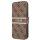 Guess 4G Stripe Book Case Schutz Hülle für iPhone 13 mini - Braun