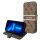 Guess 4G Stripe Book Case Schutz Hülle für iPhone 13 mini - Braun