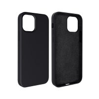 Cyoo Premium Liquid Silikon Hard Case Schutz Hülle für Apple iPhone 13 Pro Max - Schwarz