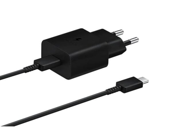 Samsung EP-T1510 - Schnellladegerät + Kabel - USB Typ C - 15W - Schwarz