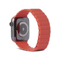 Decoded Silicone Magnetic Traction Strap für Apple Watch 42/44/45 mm - Brick Red