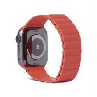 Decoded Silicone Magnetic Traction Strap für Apple Watch 42/44/45 mm - Brick Red