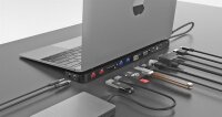 ADAM elements CASA Hub Pro Max 13-in-1 für Apple MacBook & USB-C Notebooks - schwarz