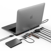 ADAM elements CASA Hub Pro Max 13-in-1 für Apple MacBook & USB-C Notebooks - schwarz