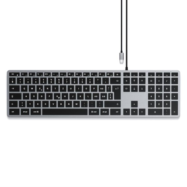 Satechi Slim W3 USB-C Wired Keyboard/Tastatur - CH (Swiss/Schweiz)