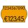 Meto Preisetiketten leuchtorange 26,0 x 16,0 mm 18 Rollen