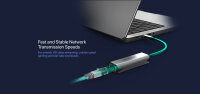 ADAM elements CASA Adapter e2 | USB-C auf 2,5 Gigabit Ethernet für Apple MacBook & USB-C Notebooks - grau
