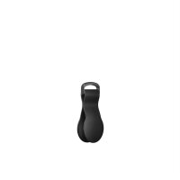 Nomad Airtag Leather Loop 90 degrees Schlüsselring - Schwarz
