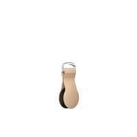 Nomad Airtag Leather Loop 90 degrees Schlüsselring - Natural