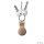 Nomad Airtag Leather Loop 90 degrees Schlüsselring - Natural