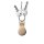 Nomad Airtag Leather Loop 90 degrees Schlüsselring - Natural