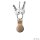 Nomad Airtag Leather Loop 90 degrees Schlüsselring - Natural