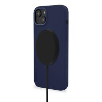 Decoded AntiMicrobial Silicone Backcover iPhone 14 Plus - Navy Peony