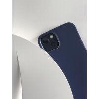 Decoded AntiMicrobial Silicone Backcover iPhone 14 Plus - Navy Peony