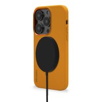 Decoded AntiMicrobial Silicone Backcover für iPhone 14 Pro - Apricot