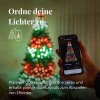 Twinkly Smarte Lichterkette STRINGS mit 600 5mm LED RGBW, Kabel, 48m, WiFi, Gen II, IP44