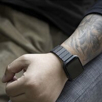 "Pitaka" anglies pluošto nuorodų apyrankė Moderni apyrankė, skirta "Apple Watch" 38-40 mm