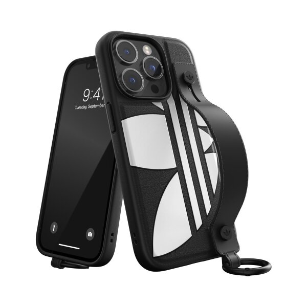 adidas OR handstrap case new FW22 für iPhone 14 Pro - Schwarz/Weiss