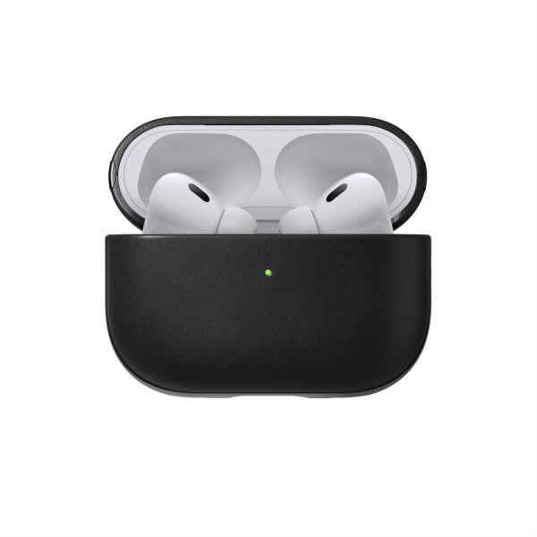 Estuche moderno de piel Nomad para Airpods Pro 2 - Negro