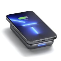 Satechi Duo Wireless Charger Stand Ladestation / Powerbank - Schwarz/Grau