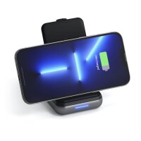 Satechi Duo Wireless Charger Stand Ladestation / Powerbank - Schwarz/Grau