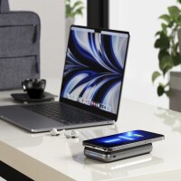Satechi Duo Wireless Charger Stand Ladestation / Powerbank - Schwarz/Grau
