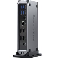 Satechi Thunderbolt 4 Multimedia Pro Dock mit 16 Anschlussmöglichkeiten - Space Grey