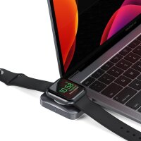 Satechi 2-in-1 USB-C Charging Dock für Apple Watch & AirPods - Silber